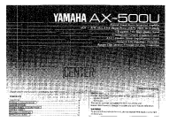 Yamaha AX-500-Owners-Manual